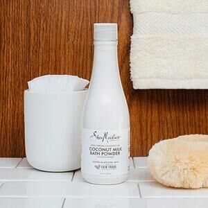 SheaMoisture Milk Bath Powder Bath Wash for Dry Skin 100% Virgin Coconut Oil